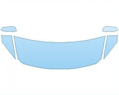 PAINT PROTECTION KIT - 2020 BMW 4 SERIES BASE COUPE HOOD WRAPPED EDGES - INVISIBLEMASK - 3M PAINT PROTECTION