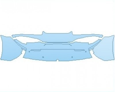 PAINT PROTECTION KIT - 2022 MCLAREN 570GT REAR BUMPER - PRECUT PPF CLEAR BRA WRAP