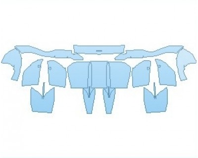 PAINT PROTECTION KIT - 2022 MCLAREN 570GT REAR DIFFUSER - PRECUT PPF CLEAR BRA WRAP