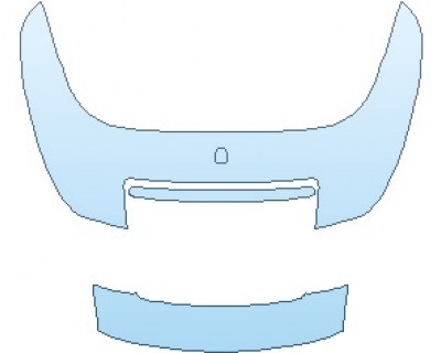 PAINT PROTECTION KIT - 2019 PORSCHE 911 CARRERA 4S CABRIOLET REAR DECK LID AND SPOILER WITHOUT SPORT DESIGN PKG. - PRECUT PPF CLEAR BRA WRAP