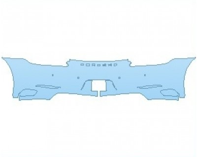 PAINT PROTECTION KIT - 2019 PORSCHE 911 CARRERA 4S CABRIOLET REAR BUMPER WITH SENSORS - PRECUT PPF CLEAR BRA WRAP