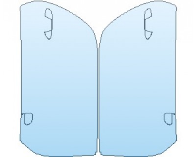 PAINT PROTECTION KIT - 2019 PORSCHE 911 CARRERA 4S CABRIOLET DOORS WITH SPORT DESIGN MIRROR - PRECUT PPF CLEAR BRA WRAP