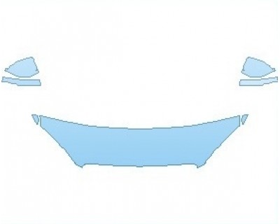 PAINT PROTECTION KIT - 2019 VOLVO XC90 HYBRID EXCELLENCE HOOD KIT (18 INCH) - PRECUT PPF CLEAR BRA WRAP