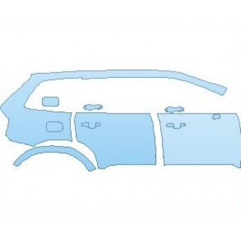 PAINT PROTECTION KIT - 2019 VOLVO XC90 HYBRID EXCELLENCE REAR QUARTER PANEL & DOORS RIGHT SIDE - PRECUT PPF CLEAR BRA WRAP