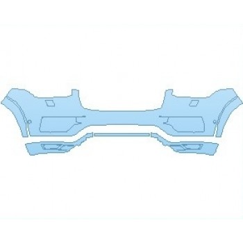 PAINT PROTECTION KIT - 2019 VOLVO XC90 HYBRID EXCELLENCE BUMPER KIT WITH WASHERS & SENSORS - PRECUT PPF CLEAR BRA WRAP