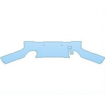 PAINT PROTECTION KIT - 2022 ROLLS ROYCE PHANTOM SEDAN STANDARD WHEELBASE REAR BUMPER WITH SENSORS - PRECUT PPF CLEAR BRA WRAP