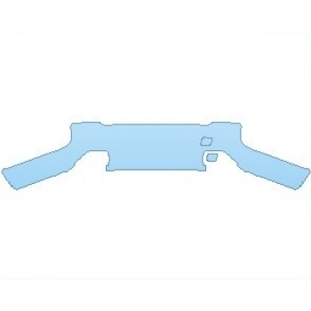 PAINT PROTECTION KIT - 2022 ROLLS ROYCE PHANTOM SEDAN STANDARD WHEELBASE REAR BUMPER - PRECUT PPF CLEAR BRA WRAP