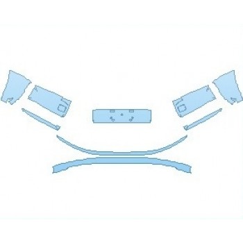 PAINT PROTECTION KIT - 2022 ROLLS ROYCE PHANTOM SEDAN STANDARD WHEELBASE BUMPER - PRECUT PPF CLEAR BRA WRAP