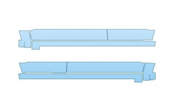 PAINT PROTECTION KIT - 2027 FORD BRONCO OUTER BANKS 4 DOOR ROCKER PANELS - PRECUT PPF CLEAR BRA WRAP