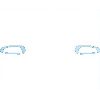 PAINT PROTECTION KIT - 2021 JEEP WRANGLER (JL) WILLYS SPORT 2 DOOR BUMPER GLOSS TRIM - PRECUT PPF CLEAR BRA WRAP