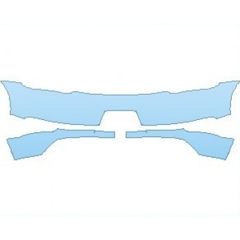 PAINT PROTECTION KIT - 2022 PORSCHE 718 CAYMAN BASE REAR BUMPER - PRECUT PPF CLEAR BRA WRAP