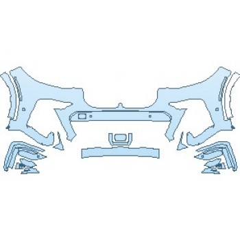 2023 BMW X7 M-SPORT BUMPER WITH SENSORS