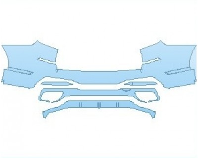 PAINT PROTECTION KIT - 2023 BMW X7 M-SPORT REAR BUMPER - PRECUT PPF CLEAR BRA WRAP
