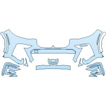 PAINT PROTECTION KIT - 2023 BMW X7 M-SPORT BUMPER - PRECUT PPF CLEAR BRA WRAP