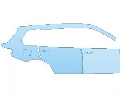 PAINT PROTECTION KIT - 2023 BMW X7 M-SPORT REAR QUARTER PANEL & DOORS RIGHT SIDE - PRECUT PPF CLEAR BRA WRAP