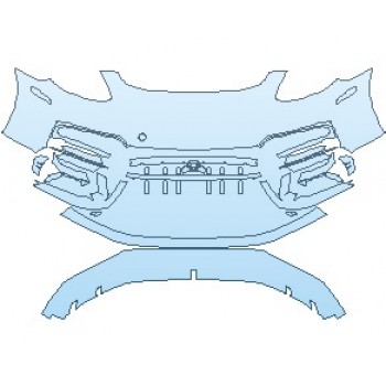2021 PORSCHE PANAMERA GTS WITH SPORT DESIGN PKG SPORT TURISMO BUMPER