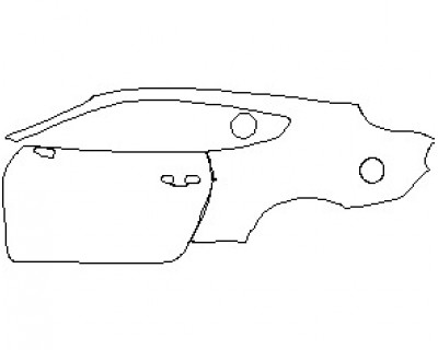 2021 FORD MUSTANG MACH 1 COUPE REAR QUARTER PANEL AND DOOR LEFT