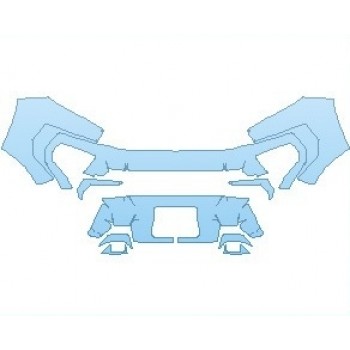 PAINT PROTECTION KIT - 2021 CHEVROLET COLORADO Z71 BUMPER - PRECUT PPF CLEAR BRA WRAP