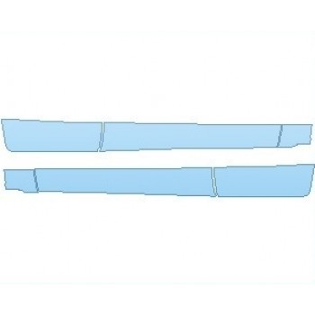 PAINT PROTECTION KIT - 2021 CHEVROLET COLORADO Z71 ROCKER PANELS CREW CAB - PRECUT PPF CLEAR BRA WRAP