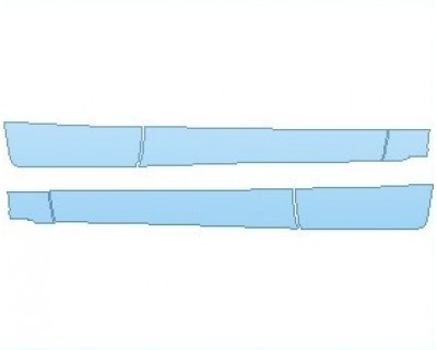 PAINT PROTECTION KIT - 2021 CHEVROLET COLORADO Z71 ROCKER PANELS CREW CAB - PRECUT PPF CLEAR BRA WRAP