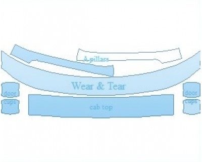 PAINT PROTECTION KIT - 2021 CHEVROLET COLORADO Z71 COMMON WEAR AREA KIT - PRECUT PPF CLEAR BRA WRAP