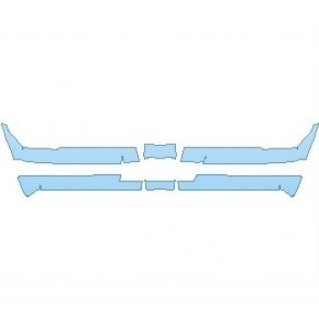 PAINT PROTECTION KIT - 2021 CHEVROLET COLORADO Z71 GRILLE - PRECUT PPF CLEAR BRA WRAP