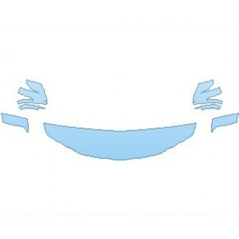 PAINT PROTECTION KIT - 2020 LEXUS LX 570 HOOD 18 INCH WRAPPED EDGES - INVISIBLEMASK - 3M PAINT PROTECTION