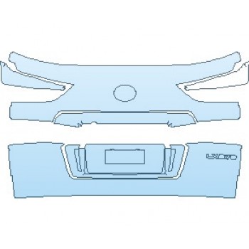 PAINT PROTECTION KIT - 2022 LEXUS LX 570 REAR HATCH - PRECUT PPF CLEAR BRA WRAP