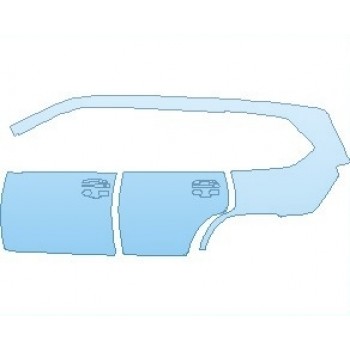PAINT PROTECTION KIT - 2022 LEXUS LX 570 REAR QUARTER PANEL AND DOORS LEFT SIDE - PRECUT PPF CLEAR BRA WRAP
