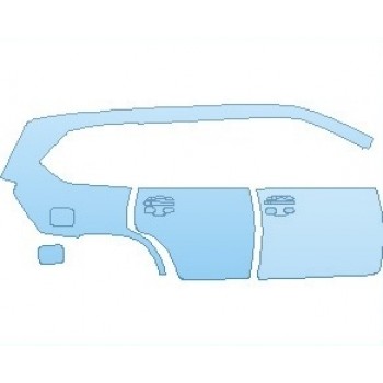 PAINT PROTECTION KIT - 2022 LEXUS LX 570 REAR QUARTER PANEL AND DOORS RIGHT SIDE - PRECUT PPF CLEAR BRA WRAP