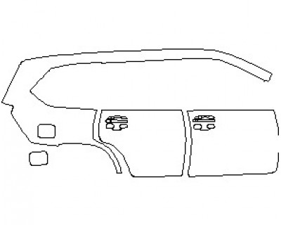 2021 LEXUS LX 570 REAR QUARTER PANEL AND DOORS RIGHT SIDE