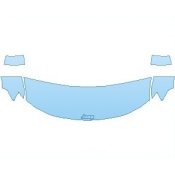 PAINT PROTECTION KIT - 2024 JEEP GRAND CHEROKEE LAREDO HOOD (WRAPPED EDGES) - PRECUT PPF CLEAR BRA WRAP