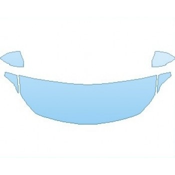 PAINT PROTECTION KIT - 2023 BUICK REGAL GS HOOD (NO WRAPPED EDGES) - PRECUT PPF CLEAR BRA WRAP