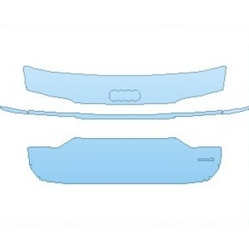 PAINT PROTECTION KIT - 2023 AUDI RS6 AVANT REAR DECK LID WITH QUATTRO EMBLEM - PRECUT PPF CLEAR BRA WRAP