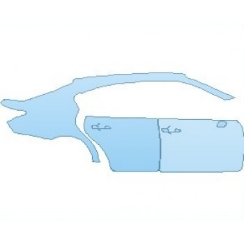 PAINT PROTECTION KIT - 2023 LEXUS GS F-SPORT REAR QUARTER PANEL & DOORS RIGHT SIDE - PRECUT PPF CLEAR BRA WRAP