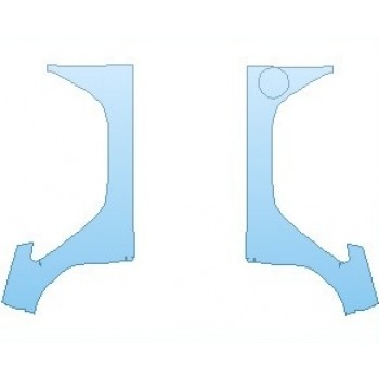 PAINT PROTECTION KIT - 2021 JEEP WRANGLER (JL) RUBICON 2 DOOR REAR QUARTER PANELS - PRECUT PPF CLEAR BRA WRAP