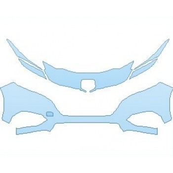 PAINT PROTECTION KIT - 2022 HONDA HR-V LX BUMPER - PRECUT PPF CLEAR BRA WRAP