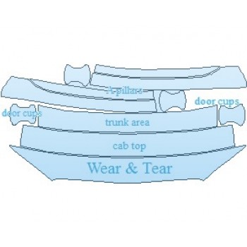 PAINT PROTECTION KIT - 2021 CHEVROLET SPARK 2LT COMMON WEAR AREA KIT - PRECUT PPF CLEAR BRA WRAP