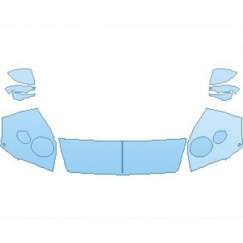 Precut PPF Kit – Clear Bra Paint Protection Film PAINT PROTECTION KIT - 2023 BENTLEY FLYING SPUR BASE HOOD (NO WRAPPED EDGES) WITH SENSORS - PRECUT PPF CLEAR BRA WRAP