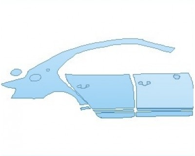 PAINT PROTECTION KIT - 2020 BENTLEY FLYING SPUR BASE REAR QUARTER PANEL & DOORS RIGHT SIDE - PRECUT PPF CLEAR BRA WRAP