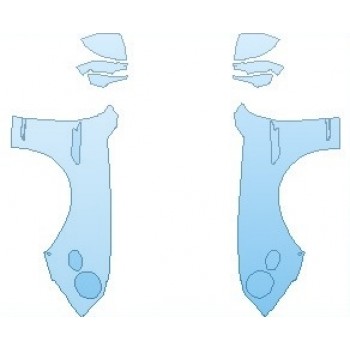 Precut PPF Kit – Clear Bra Paint Protection Film PAINT PROTECTION KIT - 2023 BENTLEY FLYING SPUR BASE FULL FENDERS (NO WRAPPED EDGES) WITH SENSORS - PRECUT PPF CLEAR BRA WRAP