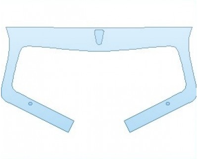 PAINT PROTECTION KIT - 2023 BENTLEY FLYING SPUR BASE GRILLE WITH FLYING B RADIATOR MASCOT - PRECUT PPF CLEAR BRA WRAP