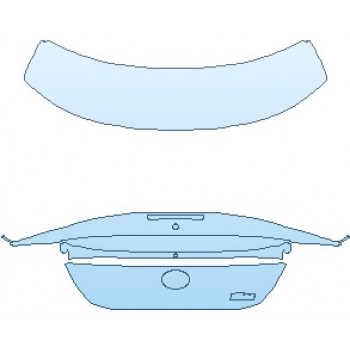 PAINT PROTECTION KIT - 2023 TOYOTA GR86 BASE REAR DECK LID WITH SPOILER & GR86 EMBLEM - PRECUT PPF CLEAR BRA WRAP