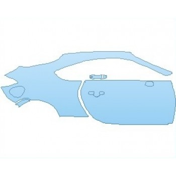 PAINT PROTECTION KIT - 2023 TOYOTA GR86 BASE REAR QUARTER PANELS & DOORS RIGHT SIDE - PRECUT PPF CLEAR BRA WRAP