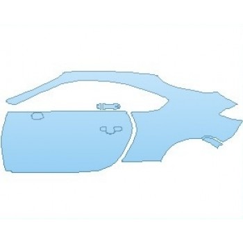 PAINT PROTECTION KIT - 2023 TOYOTA GR86 PREMIUM REAR QUARTER PANELS & DOORS LEFT SIDE - PRECUT PPF CLEAR BRA WRAP