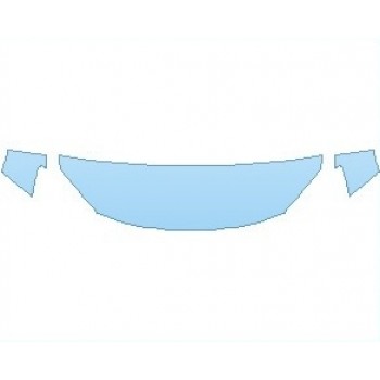 PAINT PROTECTION KIT - 2023 TOYOTA GR86 BASE HOOD 18 INCH (NO WRAPPED EDGES) - PRECUT PPF CLEAR BRA WRAP