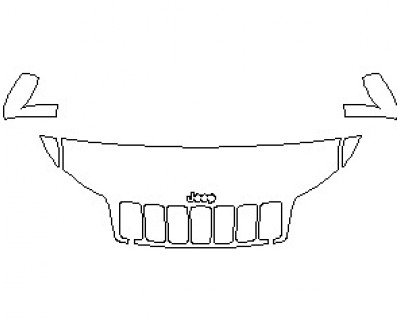 2021 JEEP CHEROKEE TRAILHAWK HOOD (NO WRAPPED EDGES)