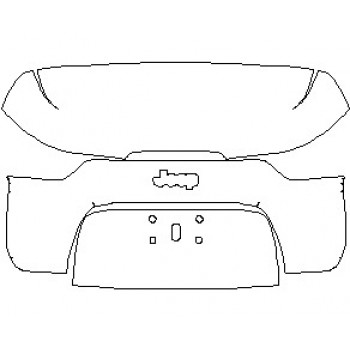 2021 JEEP CHEROKEE UPLAND REAR HATCH WITHOUT EMBLEMS