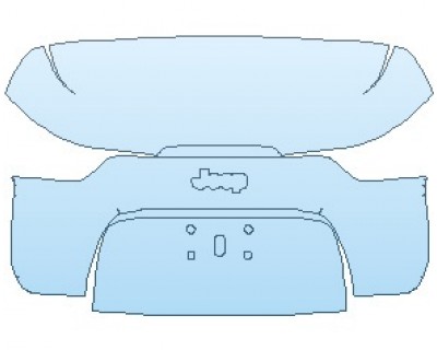 PAINT PROTECTION KIT - 2022 JEEP CHEROKEE TRAILHAWK ELITE REAR HATCH WITHOUT EMBLEMS - PRECUT PPF CLEAR BRA WRAP