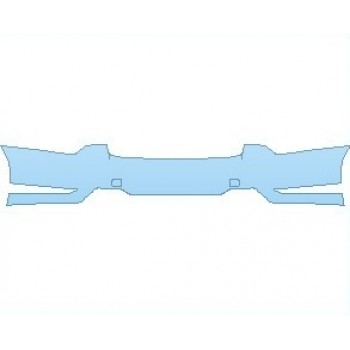 PAINT PROTECTION KIT - 2021 LEXUS LS 500 REAR BUMPER - PRECUT PPF CLEAR BRA WRAP